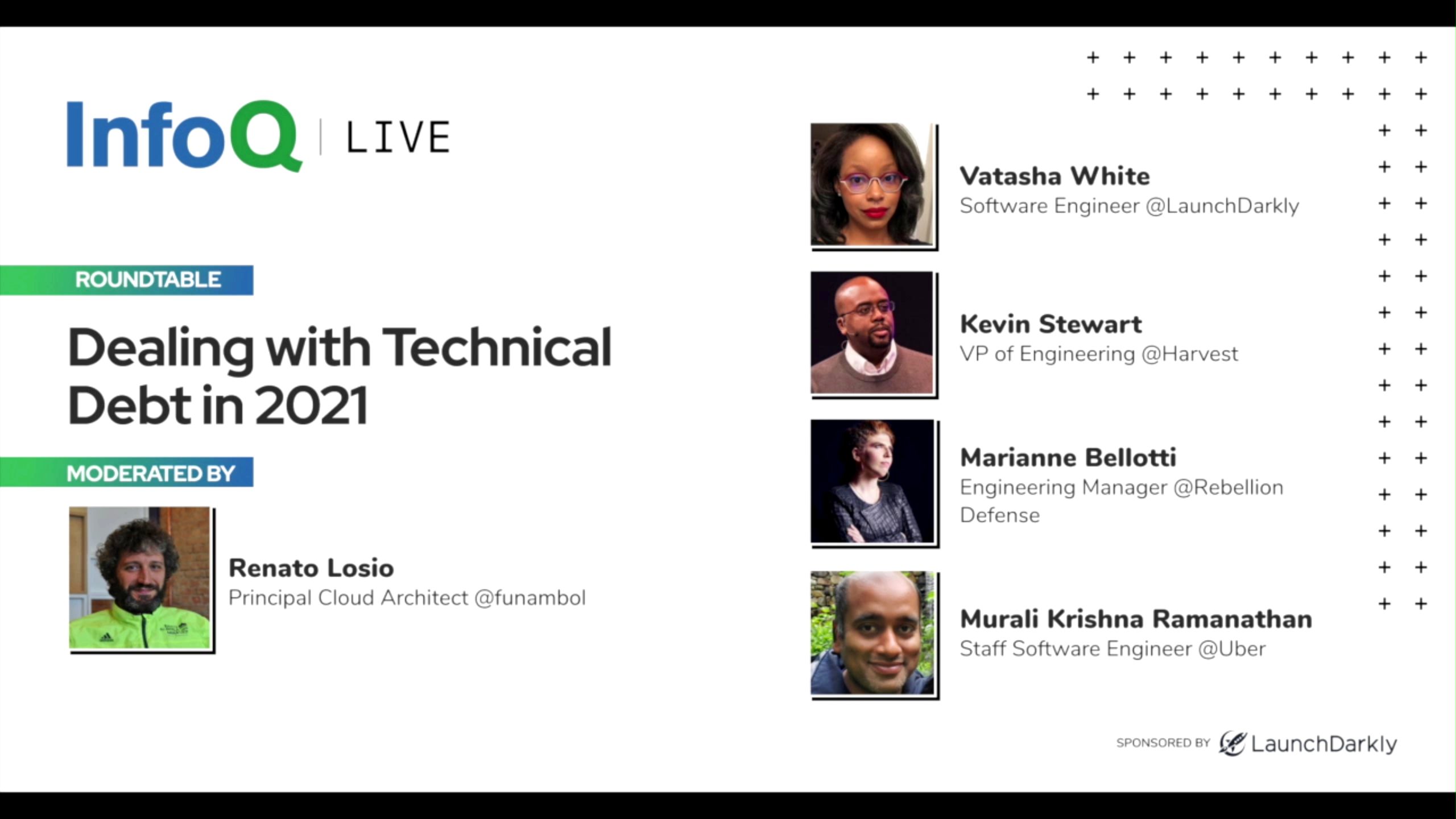 InfoQ Live: Dealing with Technical Debt in 2021